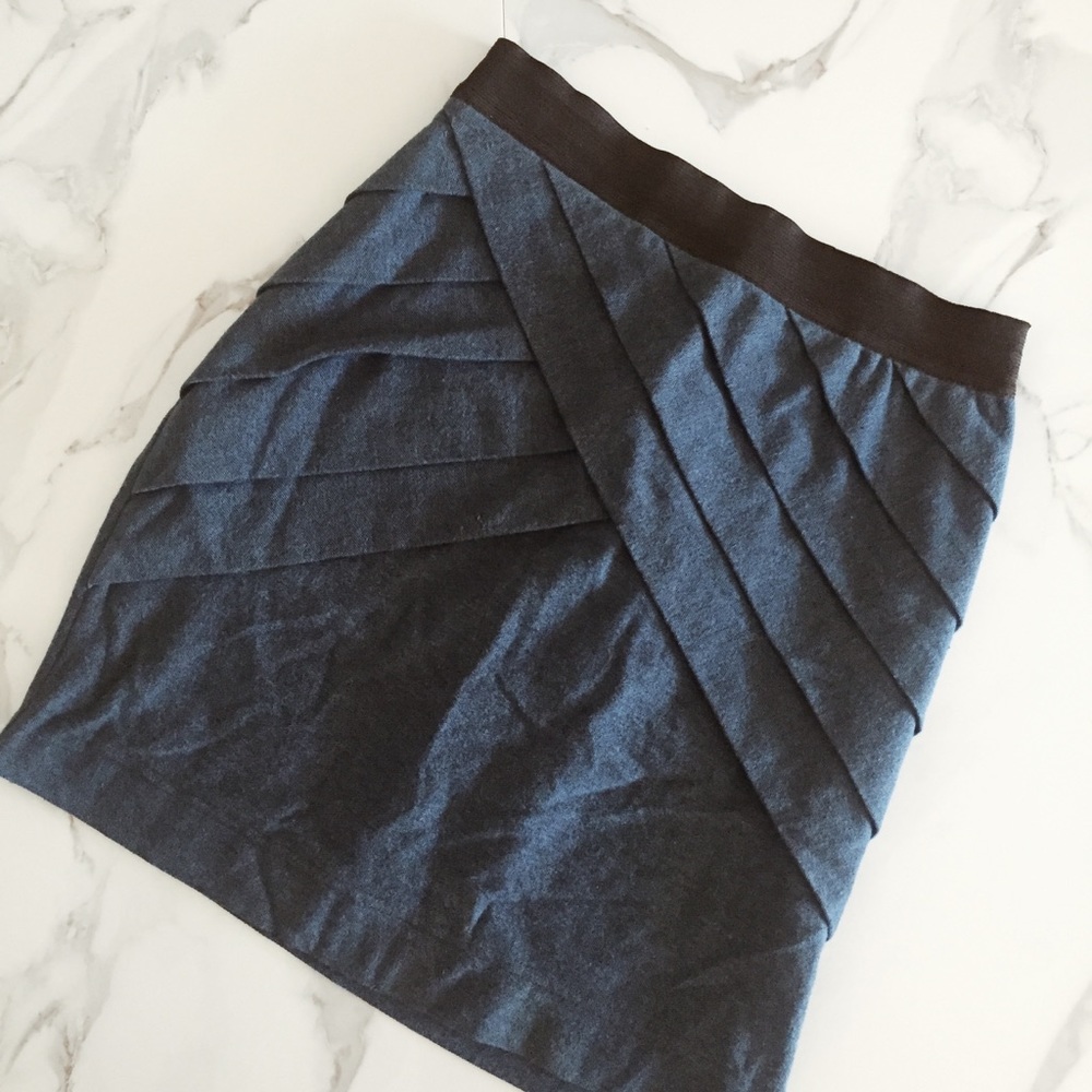 Silence + Noise Blue Mini Skirt